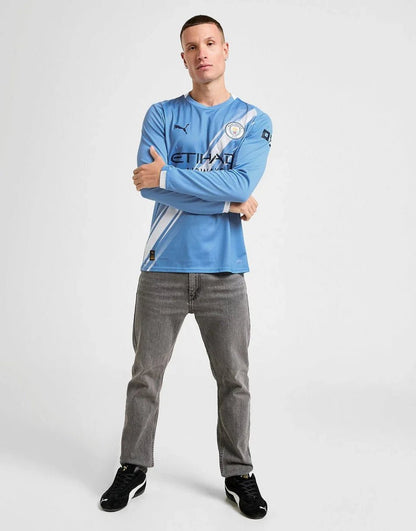 PUMA MANCHESTER CITY FC 2025/26 LONG SLEEVE HOME SHIRT –