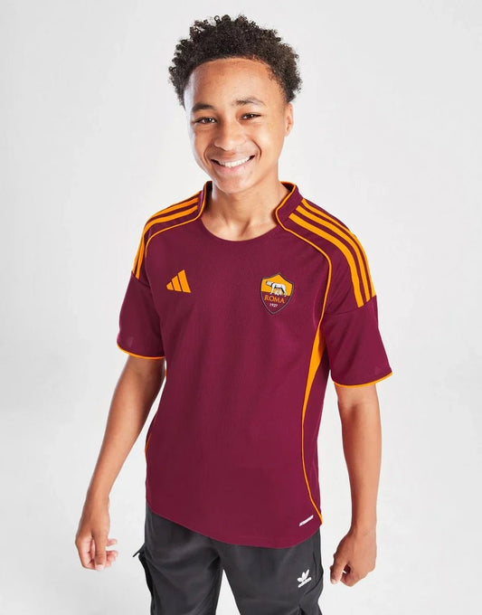 ADIDAS AS ROMA 2025/26 HOME SHIRT JUNIOR –